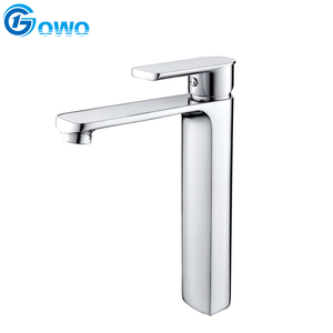 GOWO Best Single Hole Brass Tall Basin Mixer Taps for Bathroom