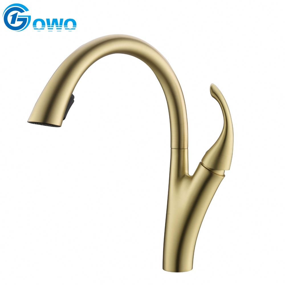 Gowo Gold Color Swivel Mixer Faucet Avec Filtre En Laiton Kitchen Tap Made In China