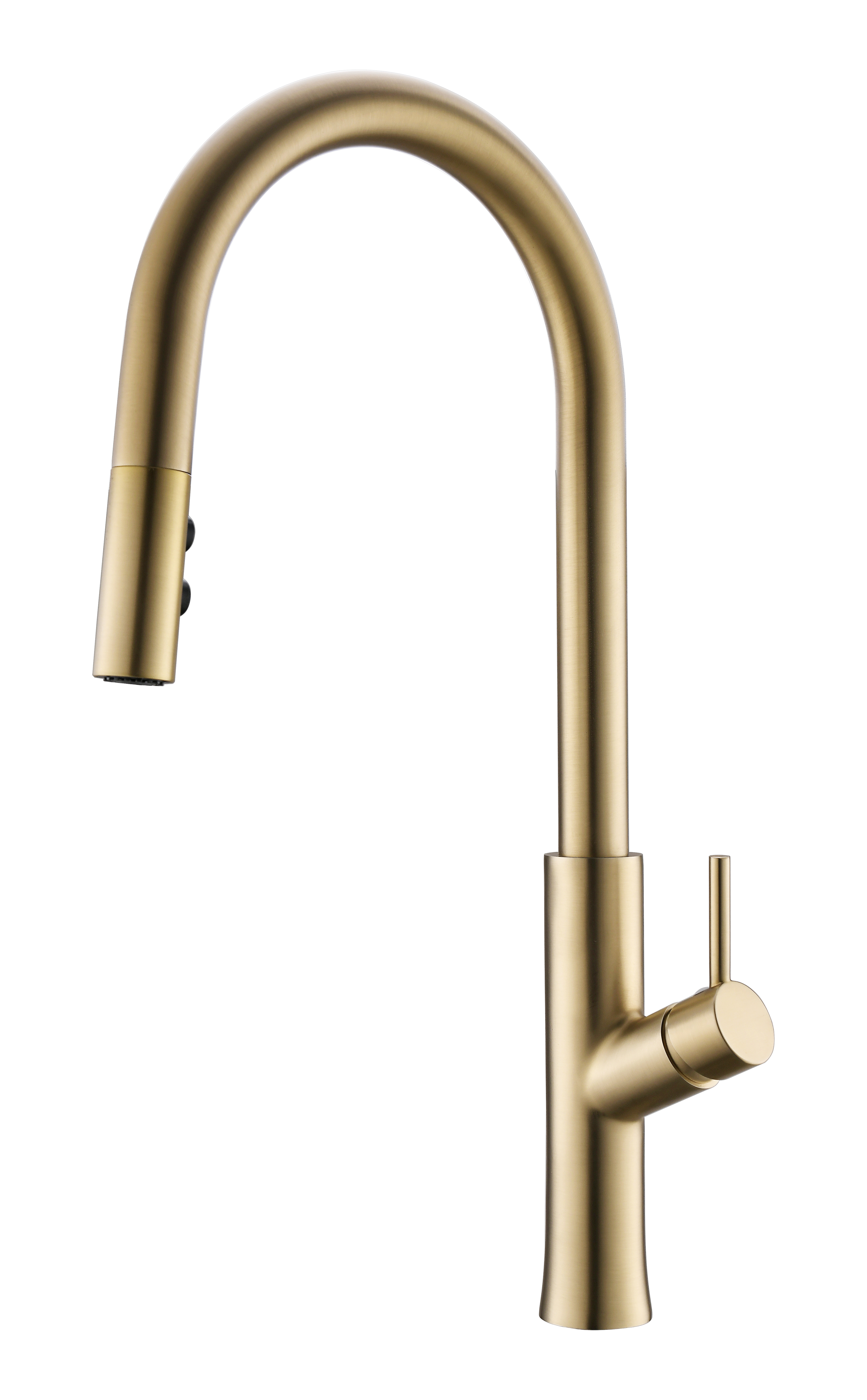 Cartridge Single Handle Brass Pull Down Kitchen Faucet with Sprayer