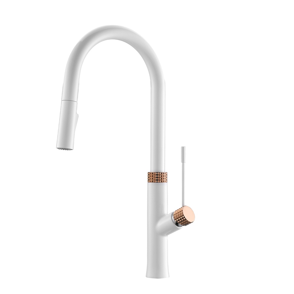 Multifunctional White Made In Germani Hot And Cold Kitchen Faucet With Great Price