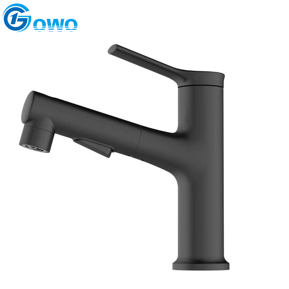 Lavatory Zinc Alloy 3 Function New Design Pull Out Basin Tap Mixer