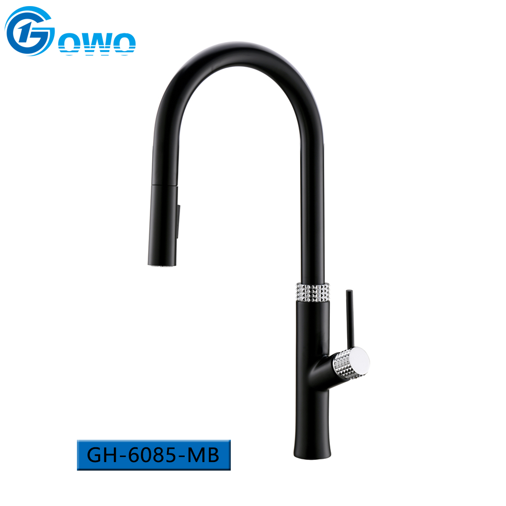 Modern Style Single Handle Brass Kitchen Sink Faucets