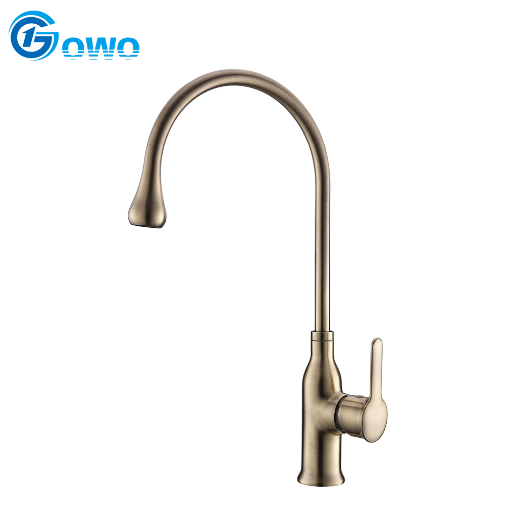 Yellow Bronze Color Good Quality Vintage Style NSF Certificate Washing Sink Tap