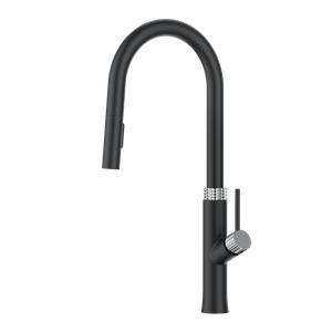 Black Chrome Modern Design Single Handle Kitchen Faucet 