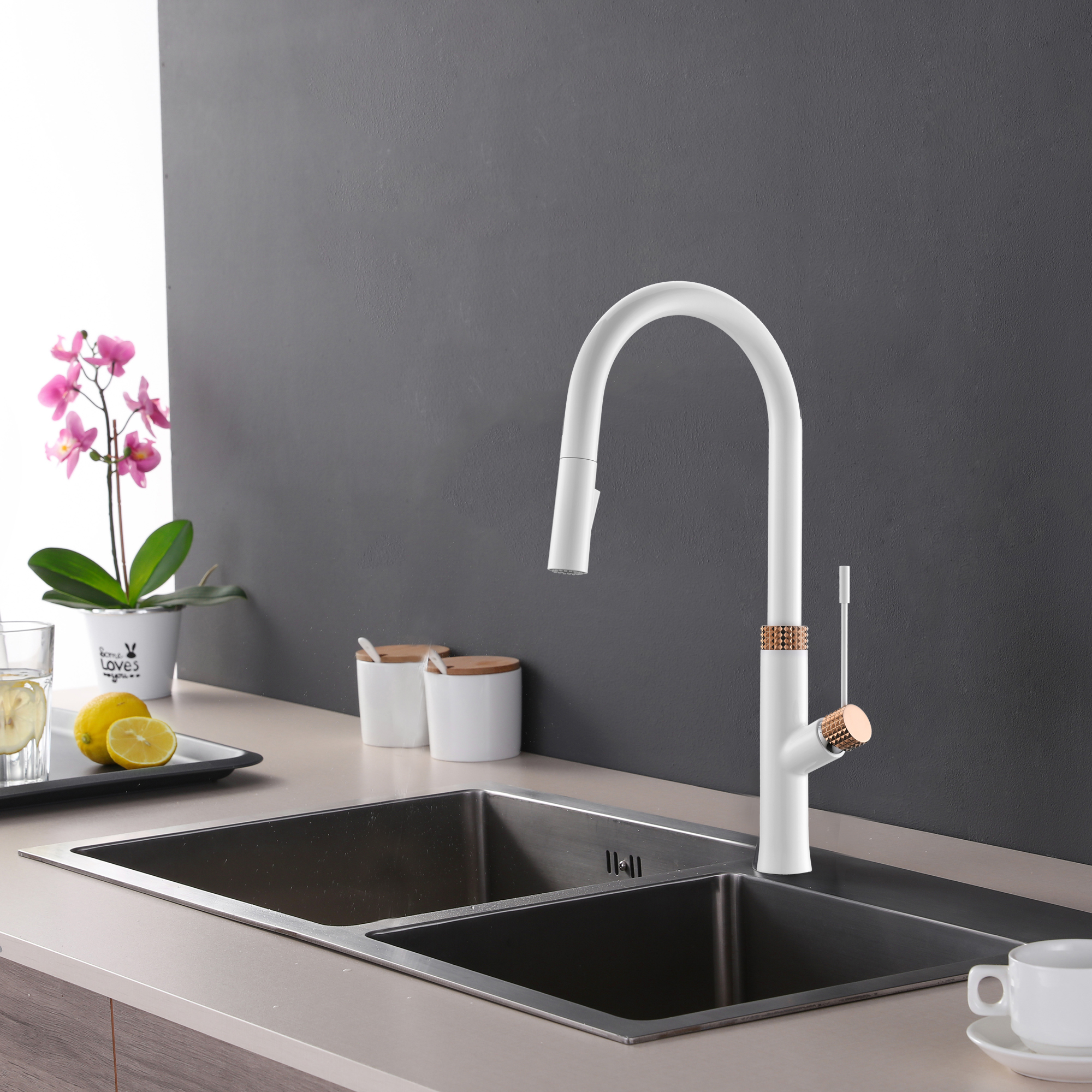 New Design Brass Sink Faucet Avec Filtre Et Deux Sorties Water Filter Tap Kitchen Mixer With Cupc Certificate