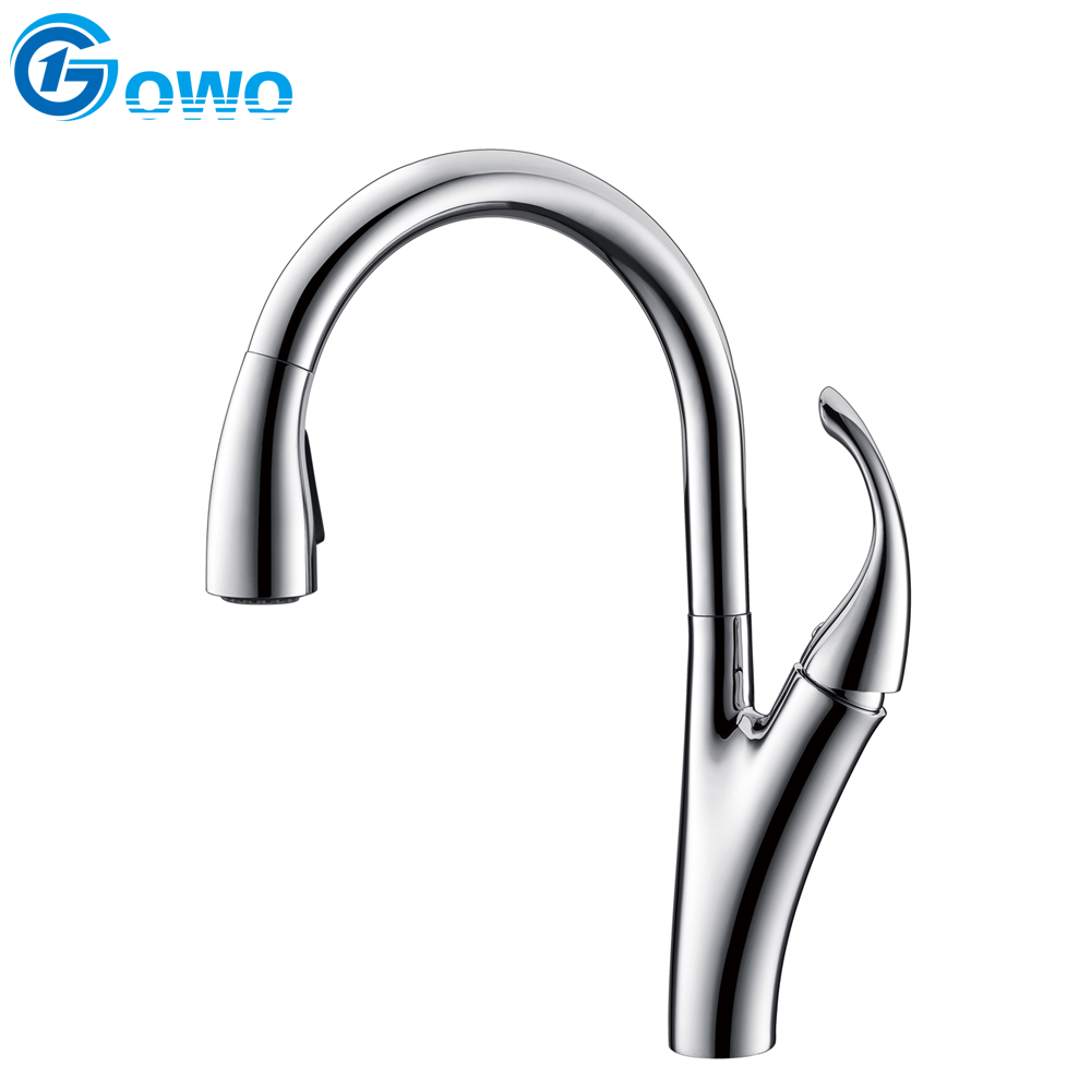 Simplify Vintage New Popular ABS Pull Down Spray Single Hole Single Handle Mixer for Kitchen