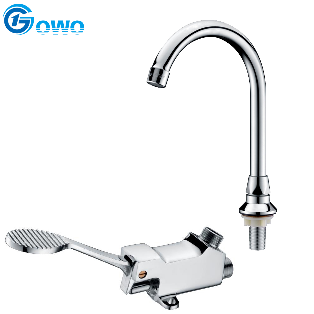 Brass with Stainless Steel Spout No Contact Basin Faucets