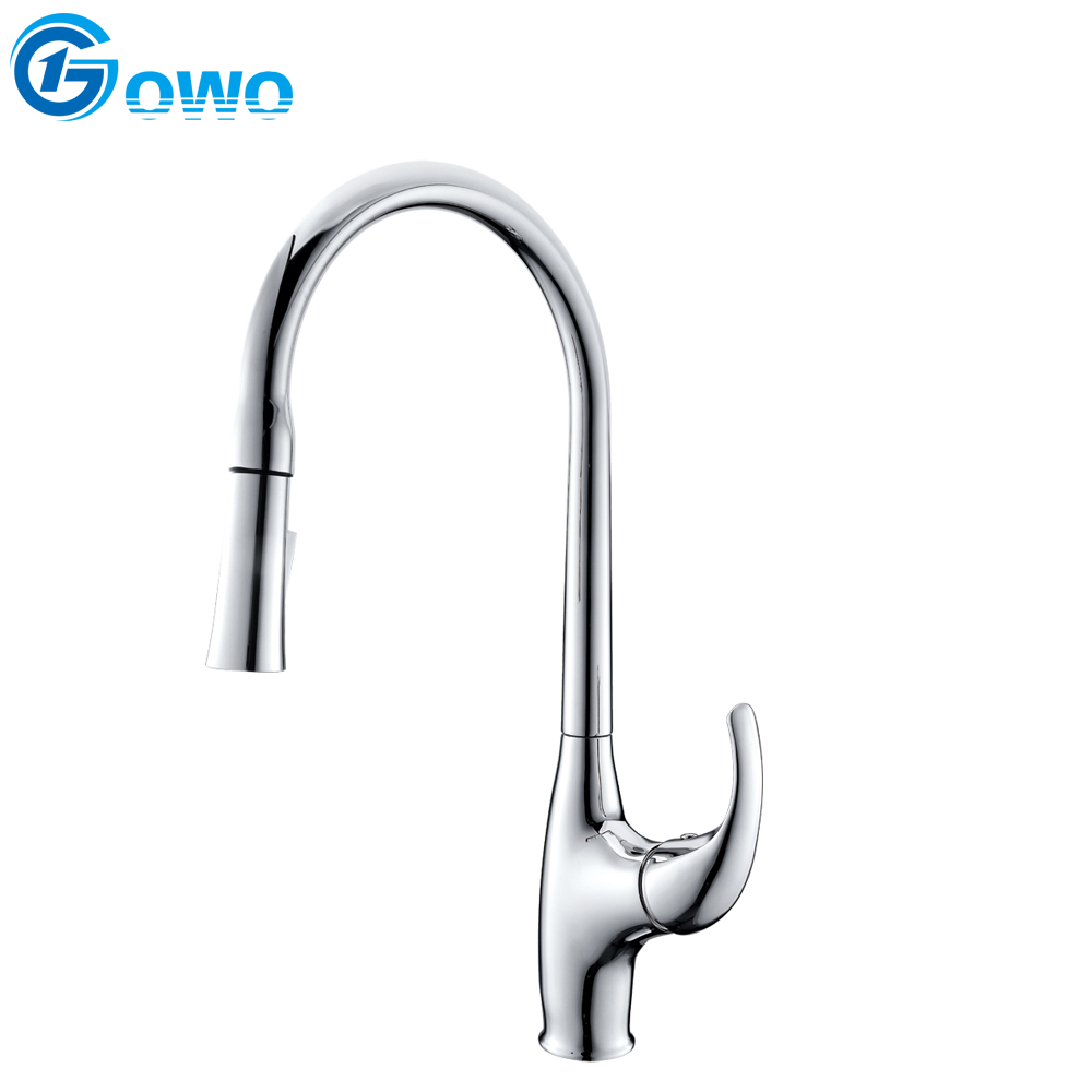 Hot And Cold Single Handle Chrome Types of Kitchen Faucets