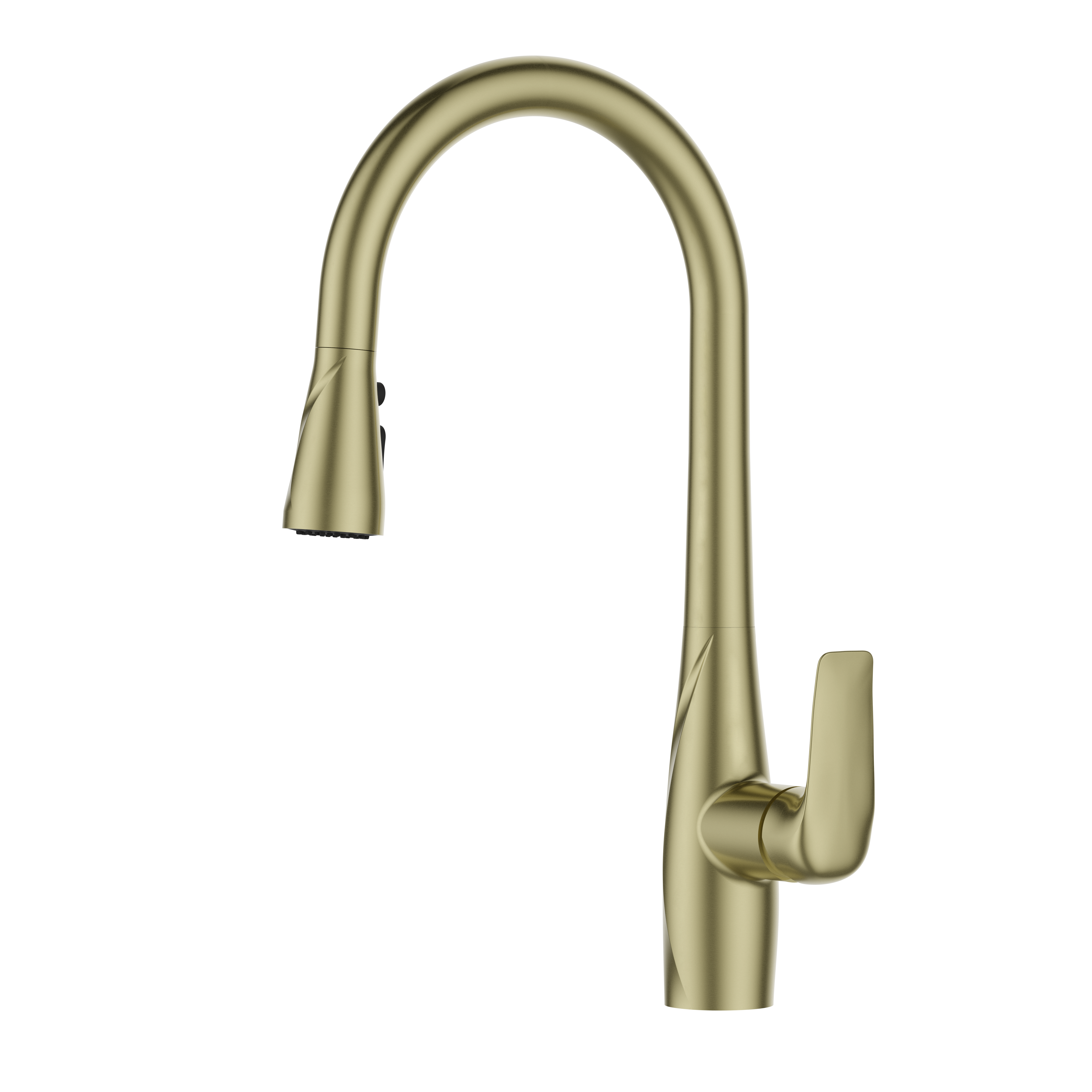 Brushed Gold Kitchen Faucet Single Handle