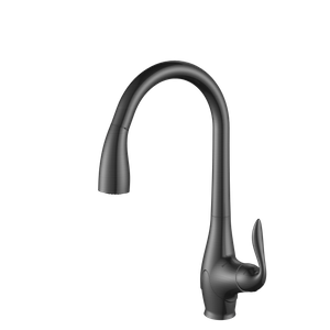 Special Pearl Gray Material Single Handle Kitchen Faucet Pull Down 