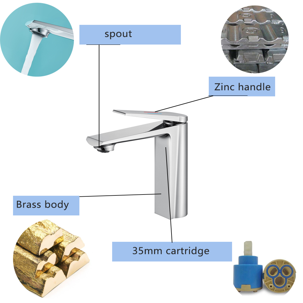 Special Design Chrome Brass Basin Faucet Multifunctional