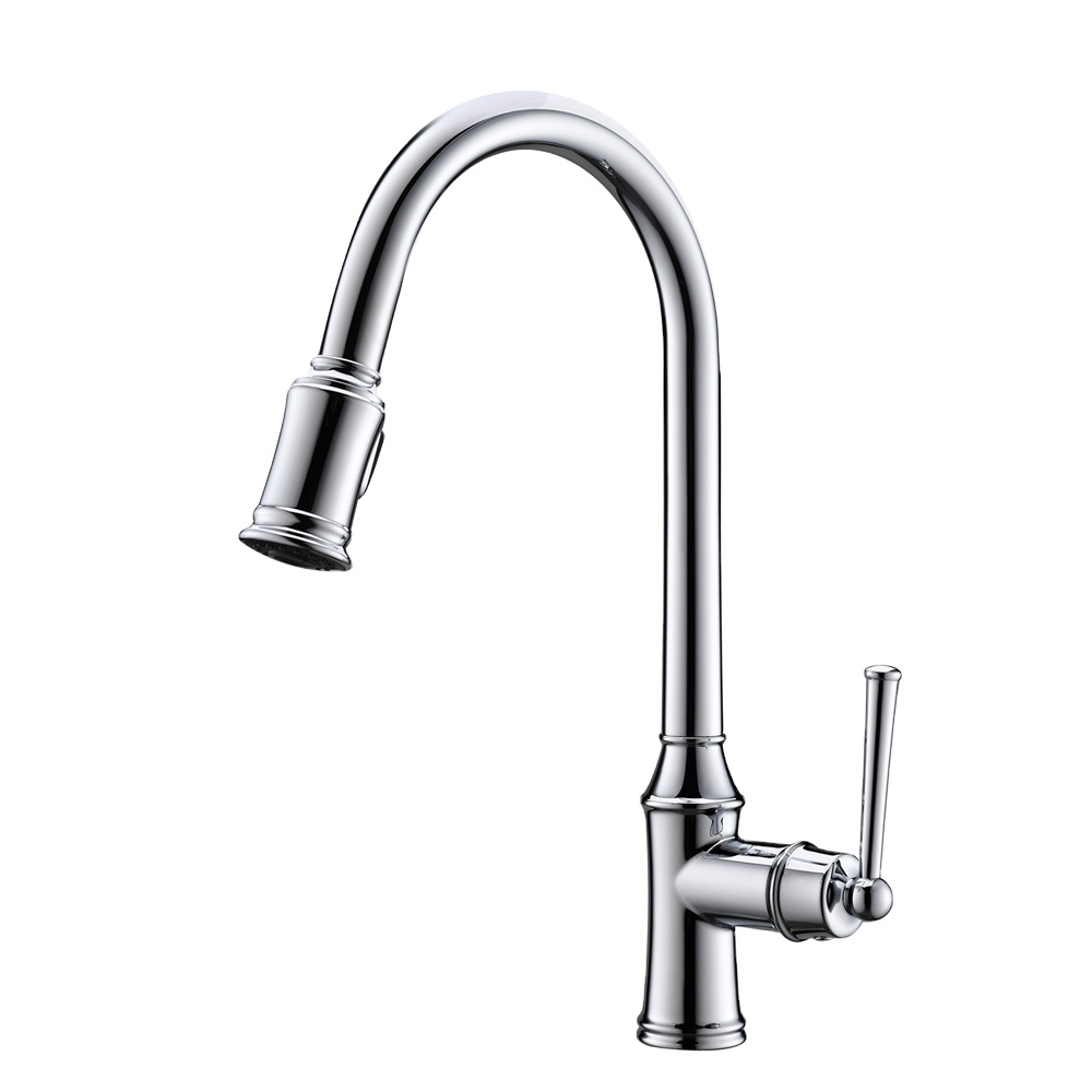America Cupc Antique Style Kitchen Faucet with Pull Out Spray