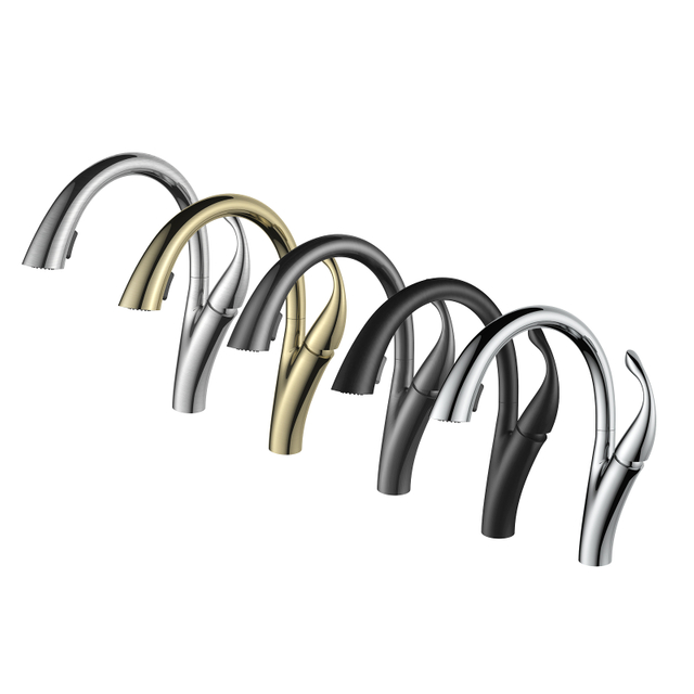 G01 Luxus Modernes Design Einhebel Chrom Gold Preis Wasser Pull Down Pull Out K&uuml;chenarmaturen Waschbecken Mixer Wasserhahn